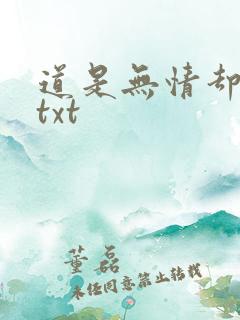 道是无情却有情txt