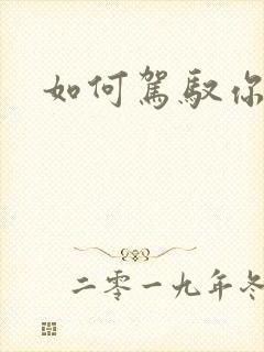 如何驾驭你的龙