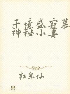 千亿盛宠慕少的神秘小妻