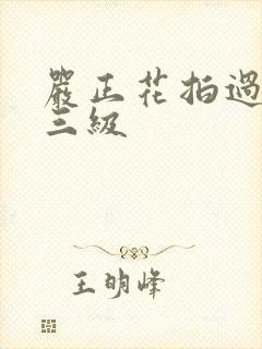 严正花拍过什么三级