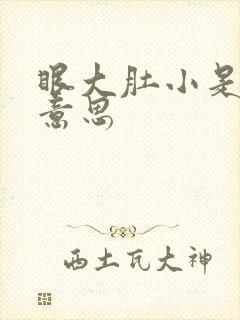 眼大肚小是什么意思