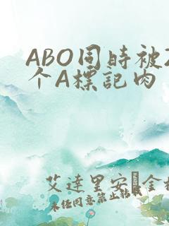 ABO同时被2个A标记肉