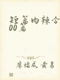 短篇肉辣合集500篇