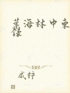 叶海林中东风云录