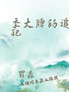 季大牌的追夫日记