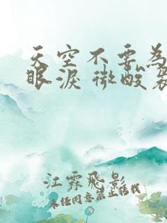 天空不要为我掉眼泪 微酸袅袅