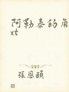 阿勒泰的角落txt