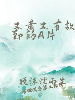 又黄又有故事情节的A片