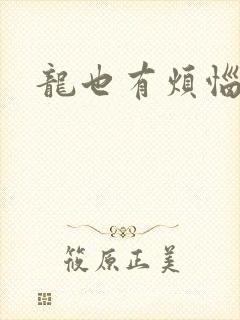 龙也有烦恼小说