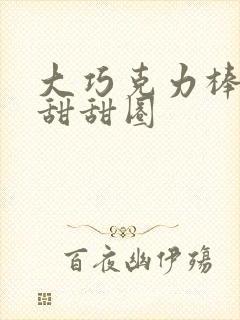 大巧克力棒c小甜甜圈