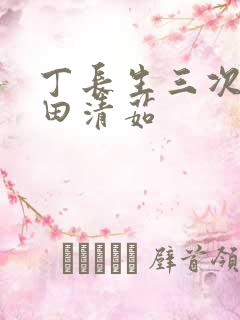 丁长生三次进入田清茹