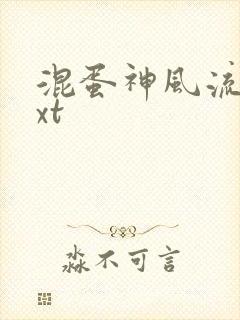 混蛋神风流史txt