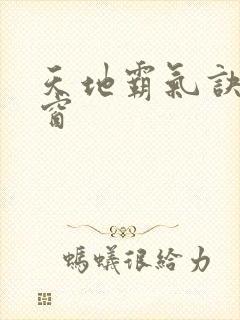 天地霸气诀无弹窗