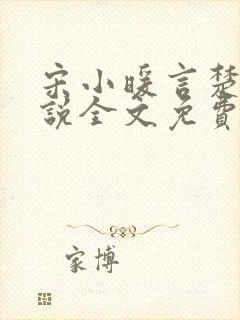 宋小暖言楚行小说全文免费阅读