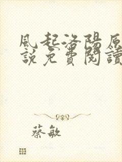 风起洛阳原著小说免费阅读