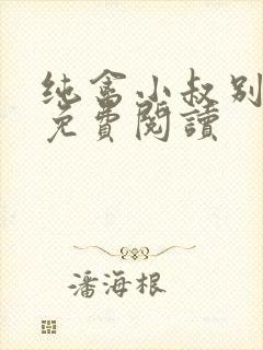 纯禽小叔别太猛免费阅读