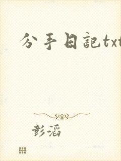 分手日记txt