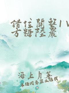 错位关系1∨1方糖陆岩