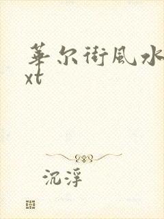 华尔街风水师txt