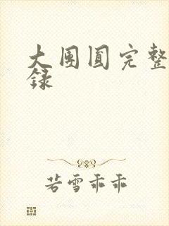 大团圆完整版目录