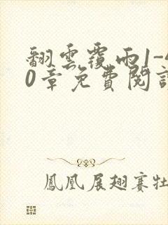 翻云覆雨1-40章免费阅读