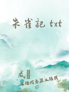 朱雀记 txt