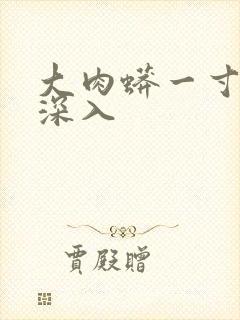 大肉蟒一寸寸地深入