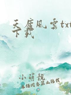 天庐风云txt下载