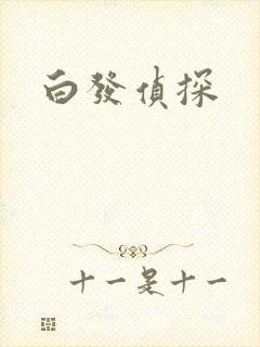 白发侦探