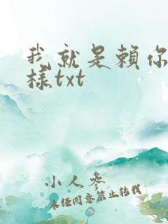 我就是赖你 怎样txt