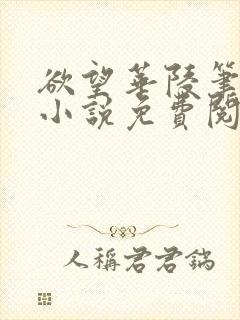 欲望华陵笔趣阁小说免费阅读