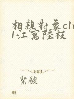 相亲对象c1v1江寓陆枝