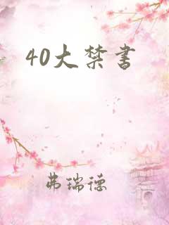 40大禁书