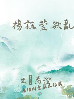 杨钰莹欲乱小说