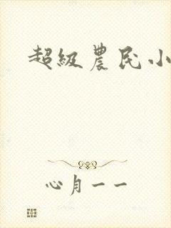 超级农民小说