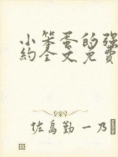 小笨蛋的强制婚约全文免费