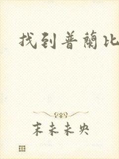 找到普兰比尔德