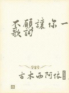 不愿让你一个人歌词