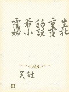 霍爷的重生小媳妇小说霍北江