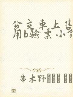 公交车上售票员用b验票小镇