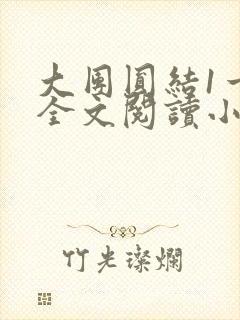 大团圆结1一6全文阅读小说