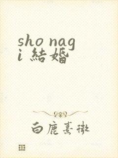 sho nagi 结婚