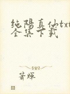 纯阳真仙txt全集下载