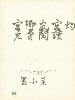 宫卿岚宫灼小说免费阅读