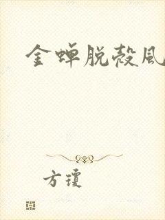 金蝉脱壳风弄