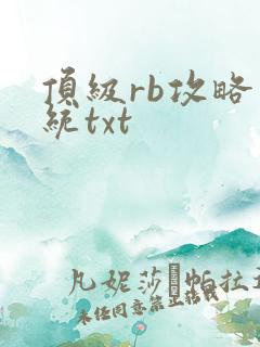 顶级rb攻略系统txt