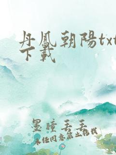 丹凤朝阳txt下载