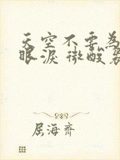 天空不要为我掉眼泪 微酸袅袅