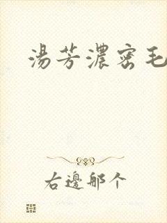 汤芳浓密毛下部