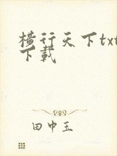 横行天下txt下载
